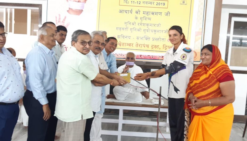 अन्तर्राष्ट्रीय तीरंदाज खिलाड़ी कामना परमार का सम्मान