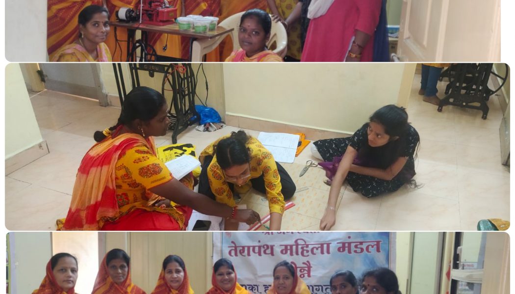 तुलसी सिलाई प्रशिक्षण केंद्र में सिलाई मशीन भेट