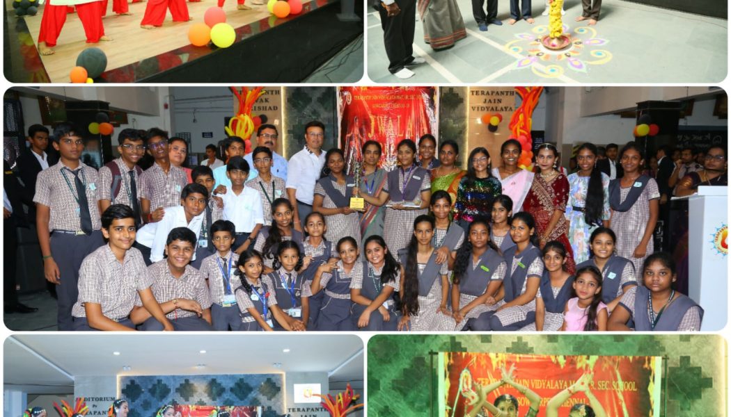 तेरापंथ जैन विद्यालय में ज्वाला 2024 अन्तर विद्यालय प्रतियोगिता का हुआ आयोजन