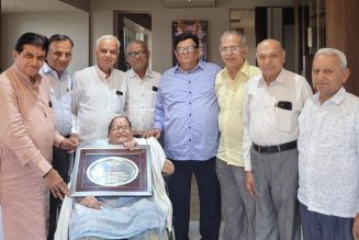 आदर्श माता श्रध्येय प्रमिलाबाई नौपदलालजी साखला सन्मानीत